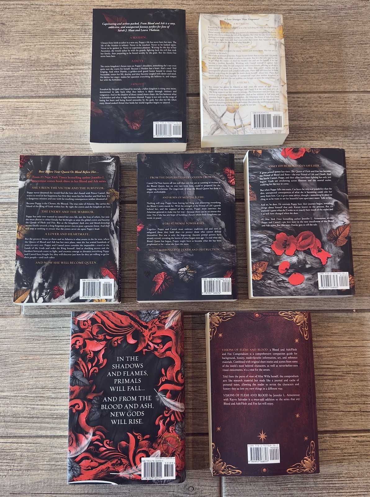 Blood and Ash Book Set x7 – includes Visions of Flesh and Blood – Armentrout