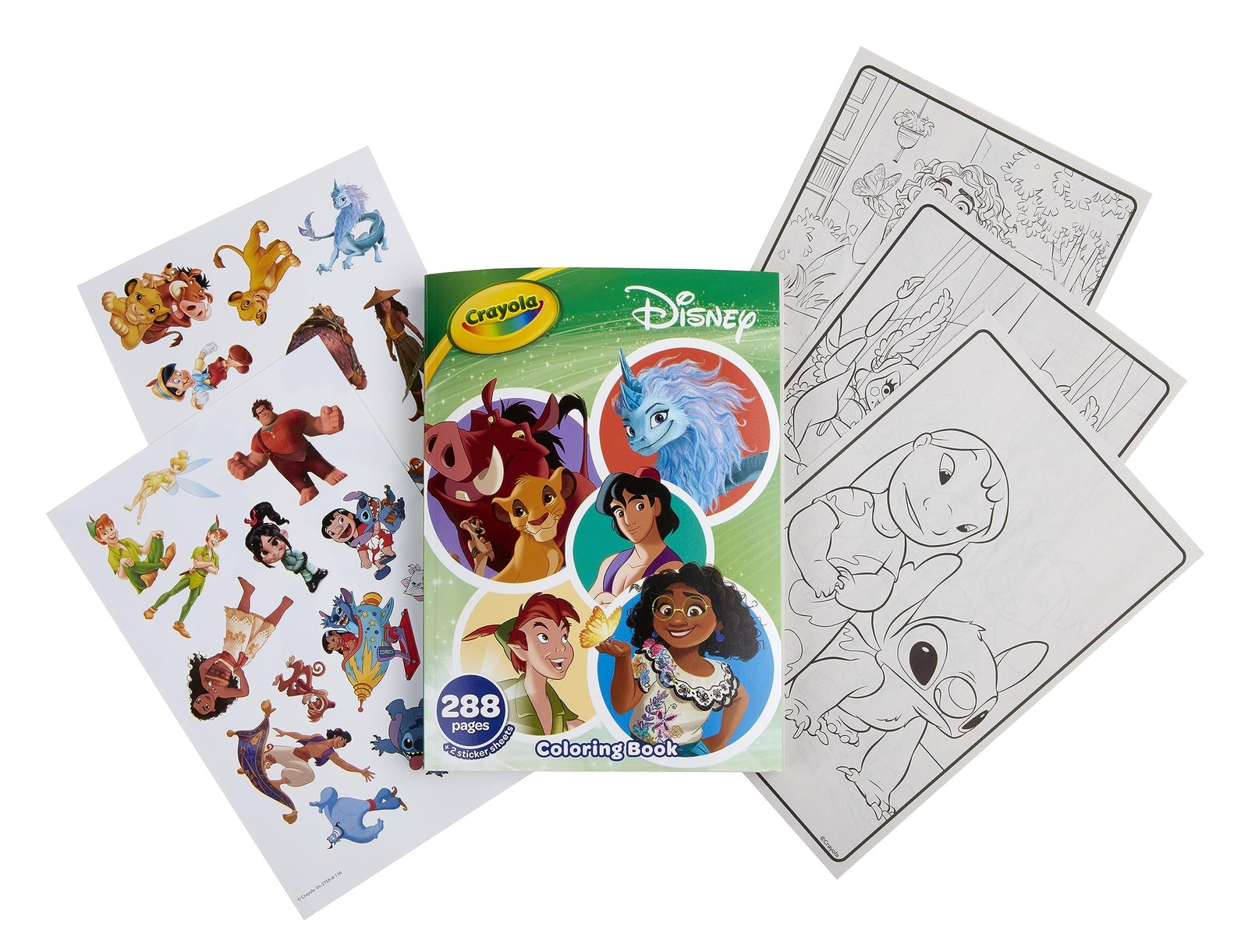 Coloring Book Big Book of Disney Animation 288 Coloring Pages Gift for Kids Age