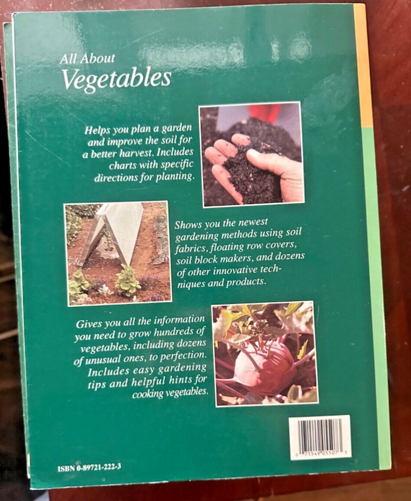 Vintage All About Vegetables Ortho Books 1990 144 Pages