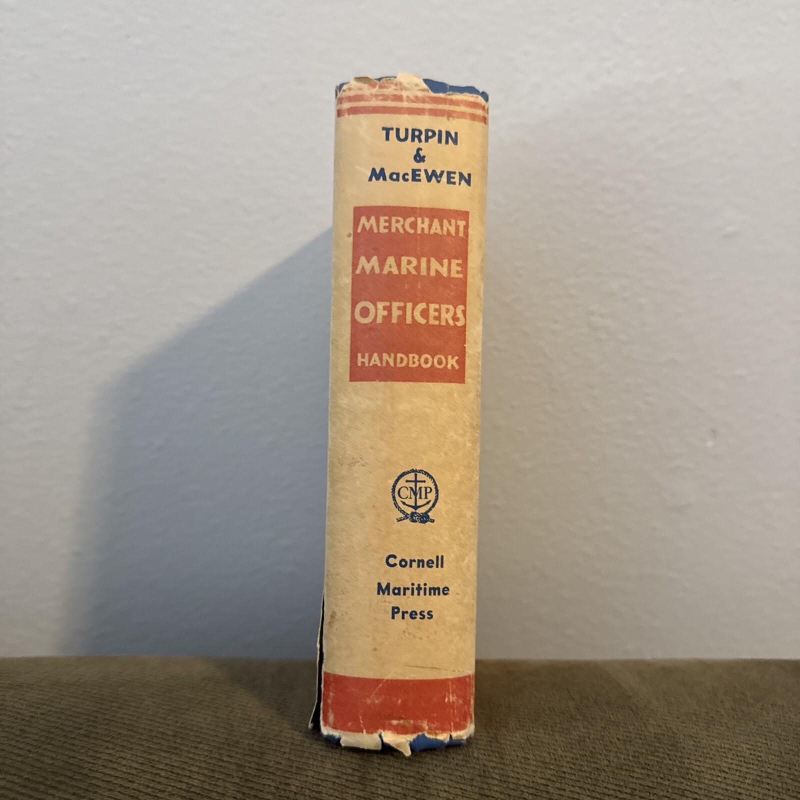 Vintage 1950 Merchant Marine Officers‘ Handbook With Sleeve by Macewen William A