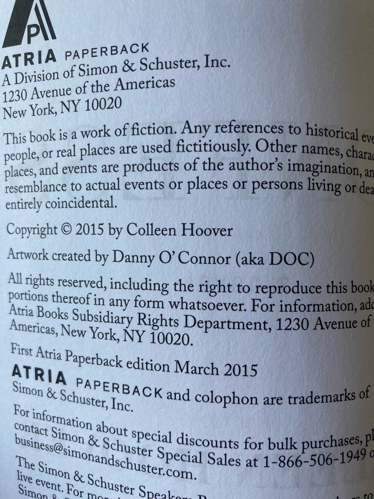 Confess : A Novel by Colleen Hoover (2015, Trade Paperback)