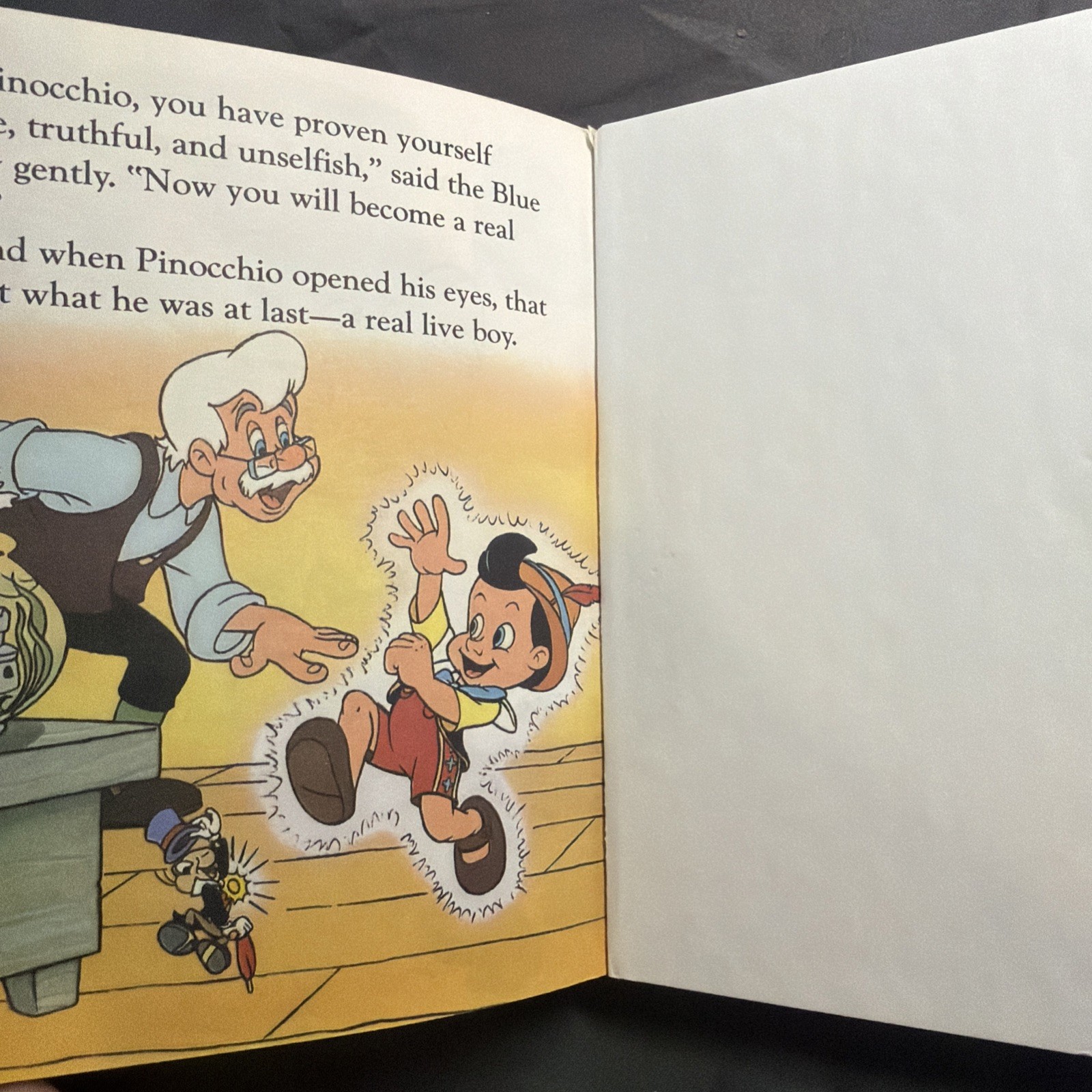 VINTAGE A FIRST LITTLE GOLDEN BOOK DISNEY’S PINOCCHIO 10152-22 1992 #83F