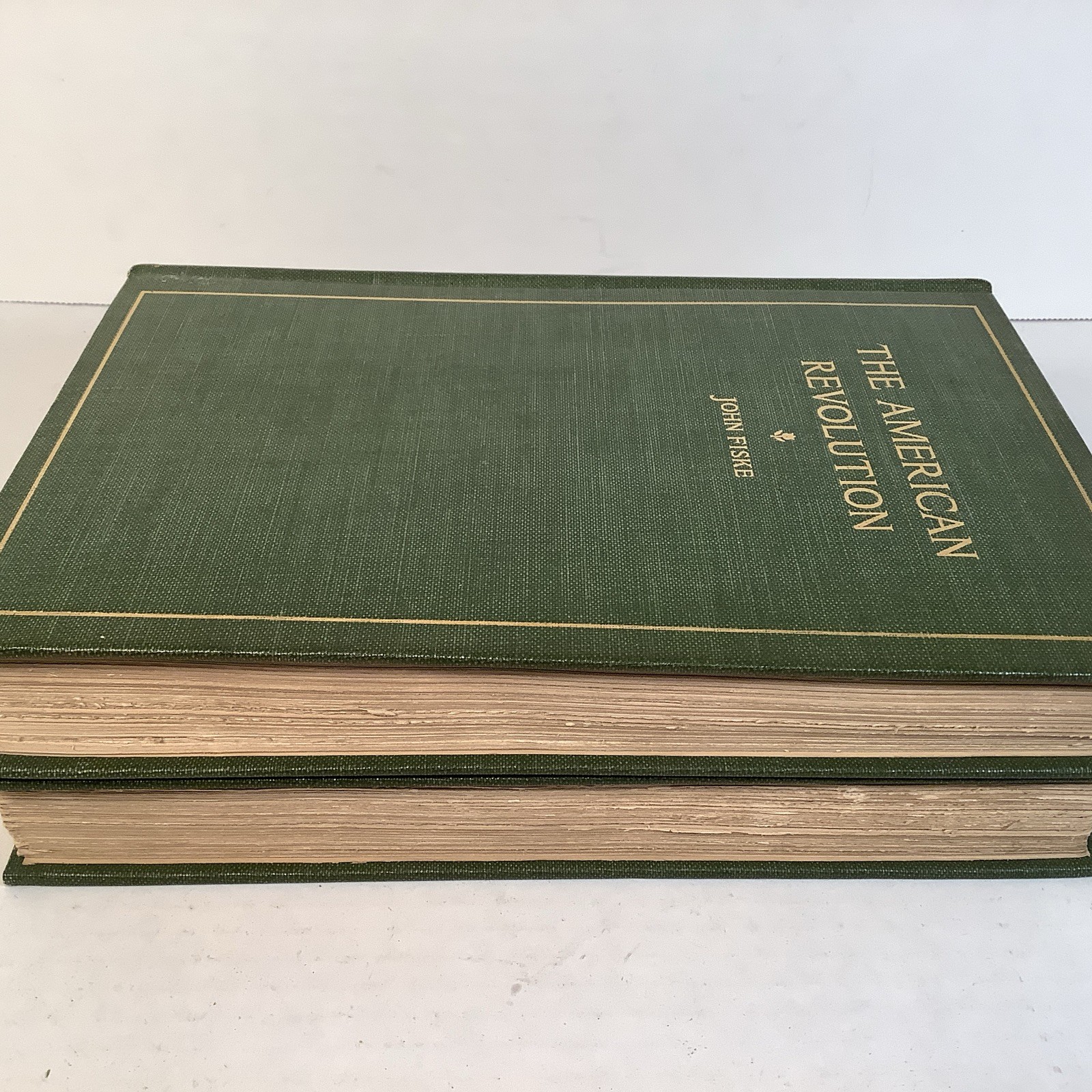 2 Vol 1896 The American Revolution by John Fiske Rare Antique History Book Set