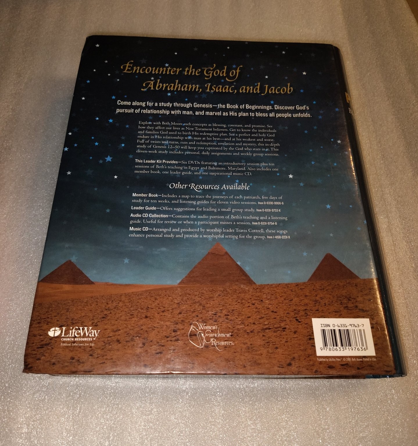 The Patriarchs Beth Moore Bible Study Leader Kit DVDs CD Member Guide LifeWay