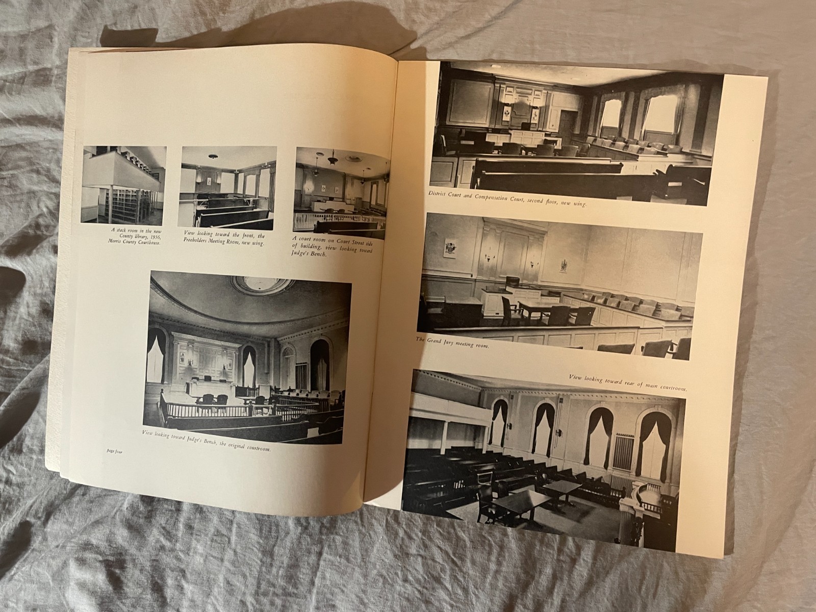 Morris County NJ Courthouse Rededication Program Booklet 1956 Vintage 36 Pages