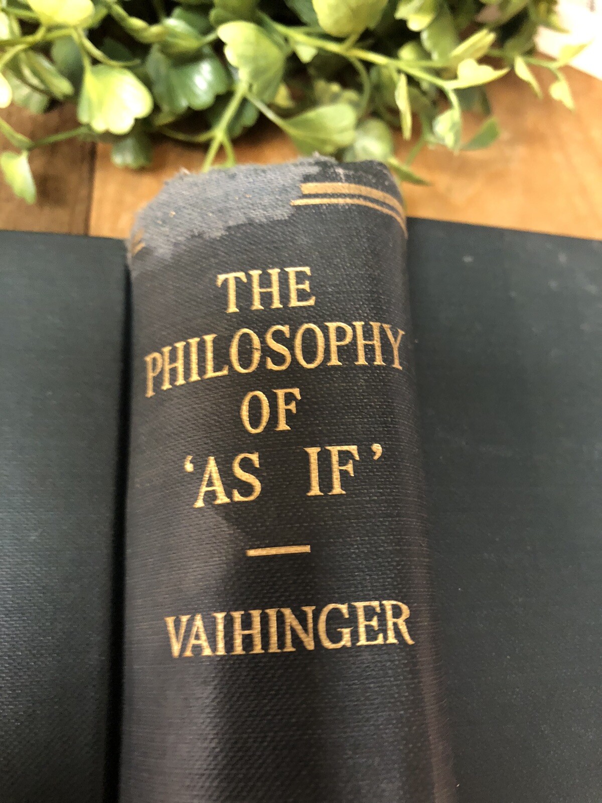 Vintage Psychology Book – Philosophy of As If – by Ogden 1920’s Positivism