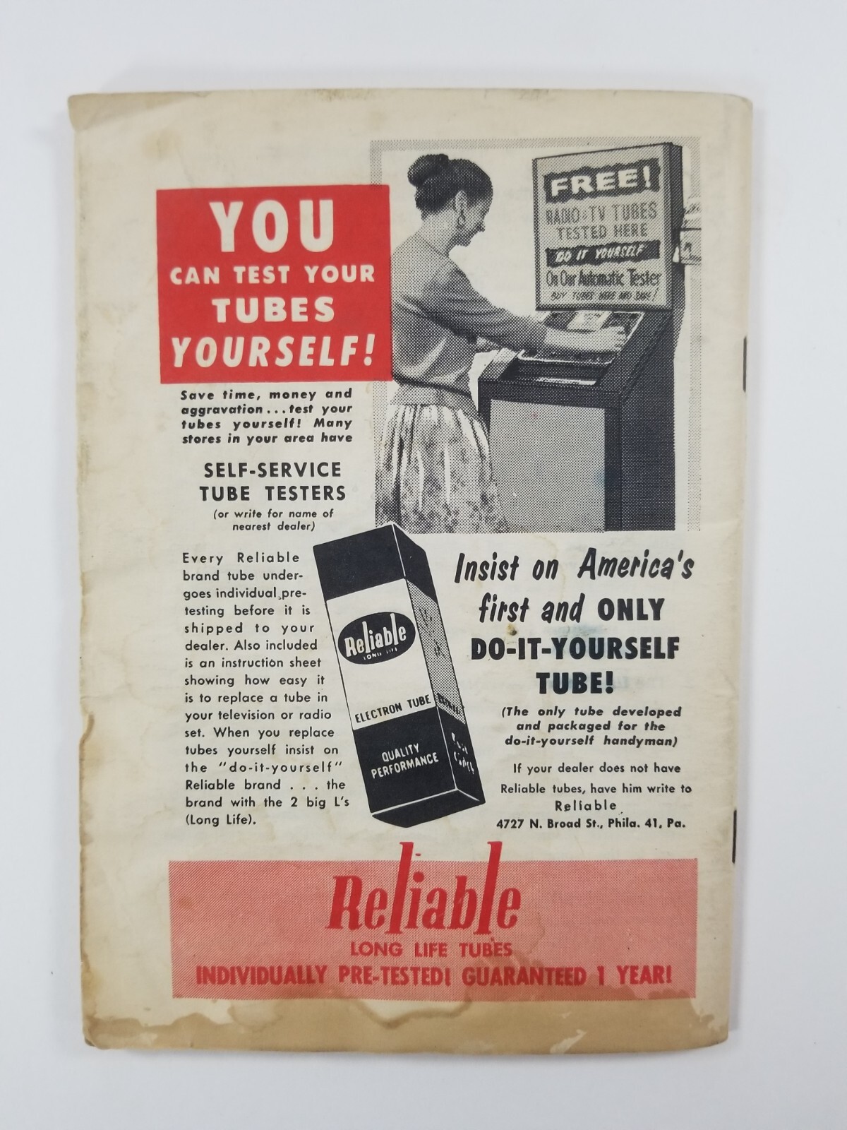 1950’S GENERAL TELEVISION MANUAL (MISSING COVER)