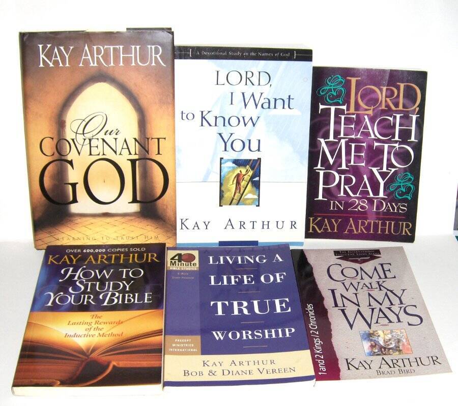 Lot of 6 Kay Arthur Christian Self Help Bible Studies Our Covenant God