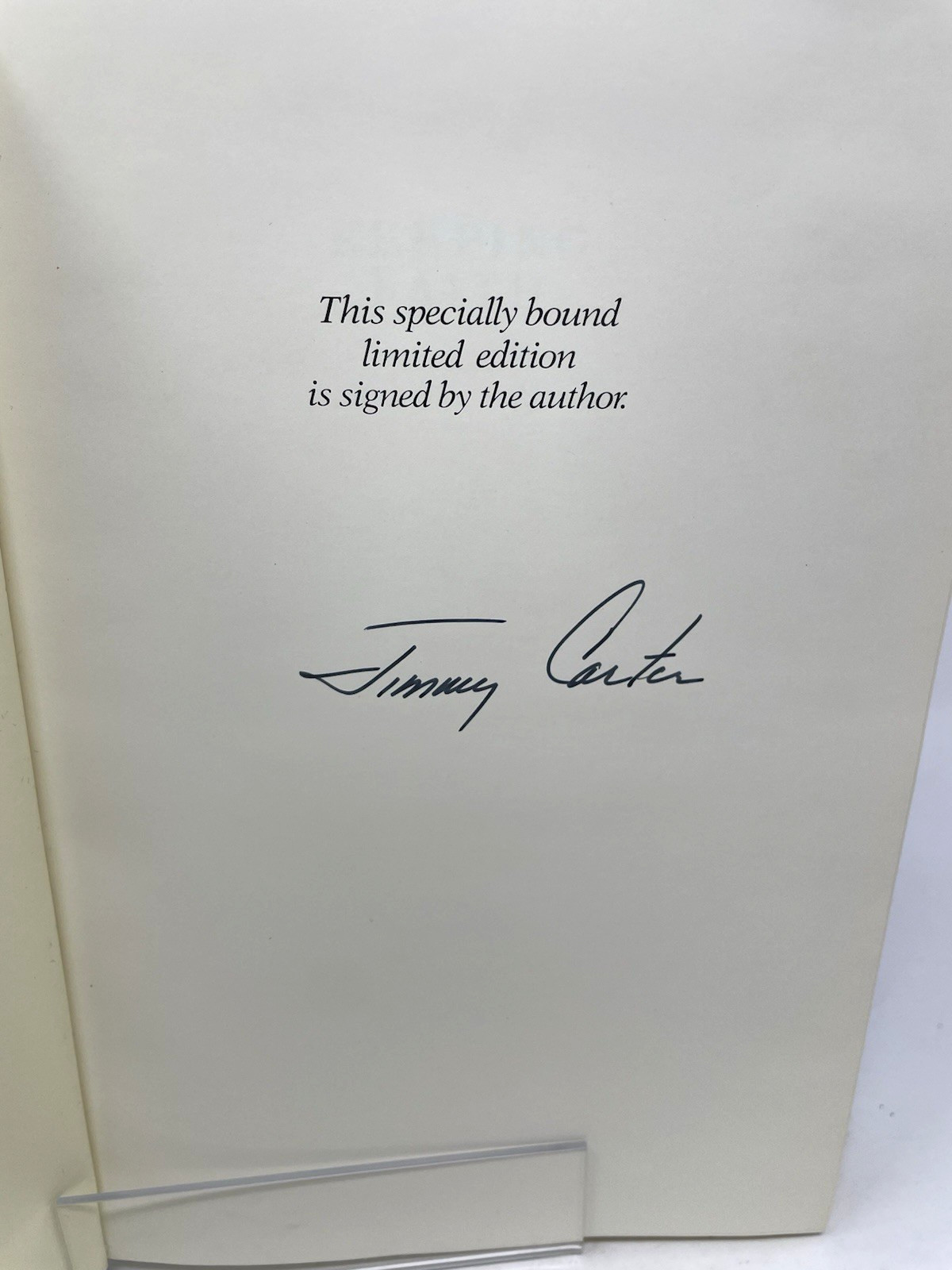Keeping Faith By Jimmy Carter, Limited Signed Edition, Bantam 1982