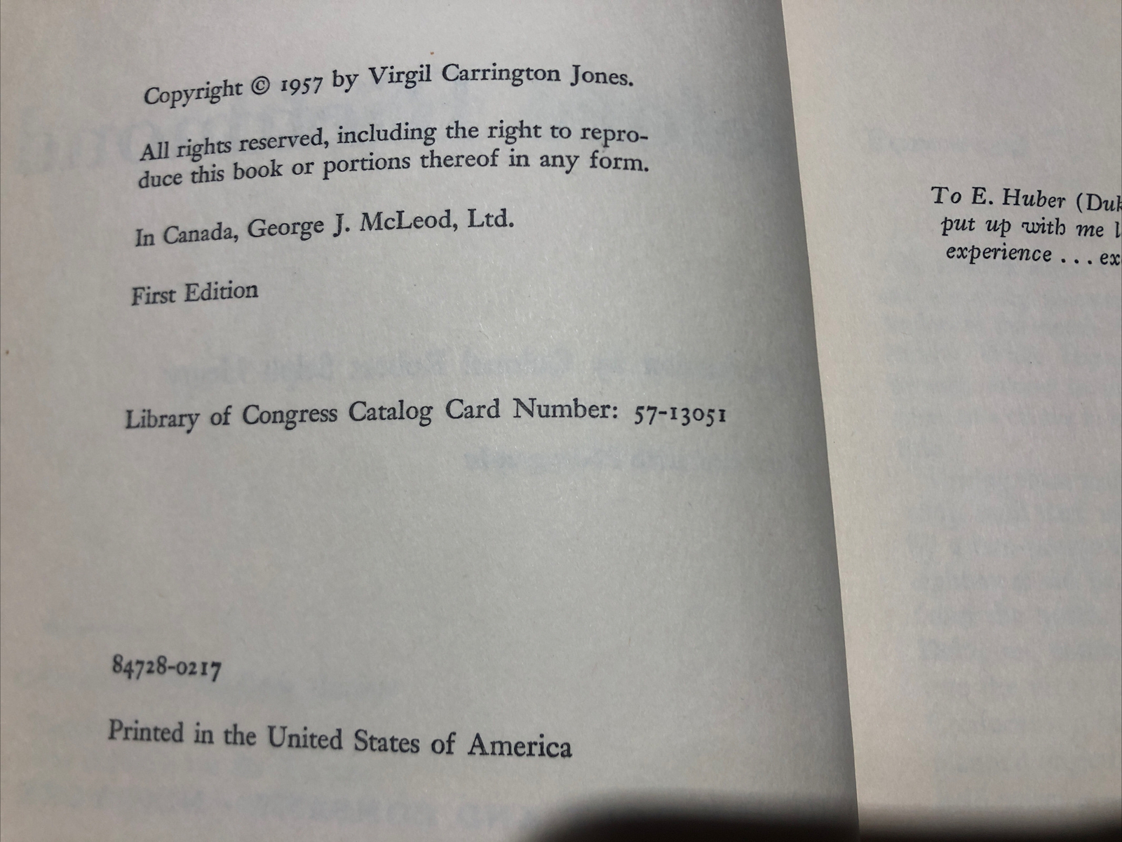 SIGNED Eight Hours Before Richmond Virgil Carrington Jones 1st Ed. DJ Civil War
