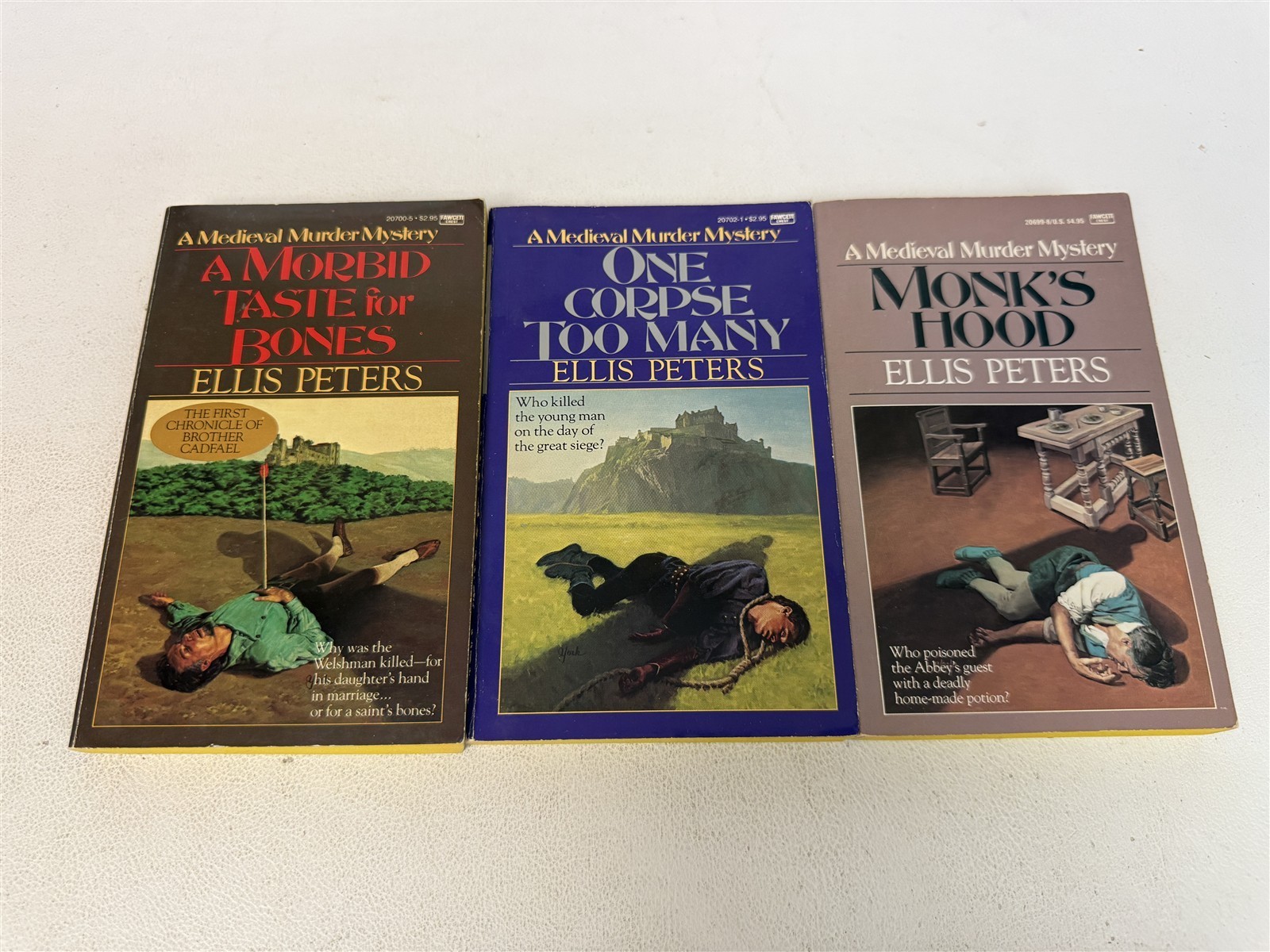 Ellis Peters Lot Complete Set All 21 BROTHER CADFAEL Mystery Paperbacks