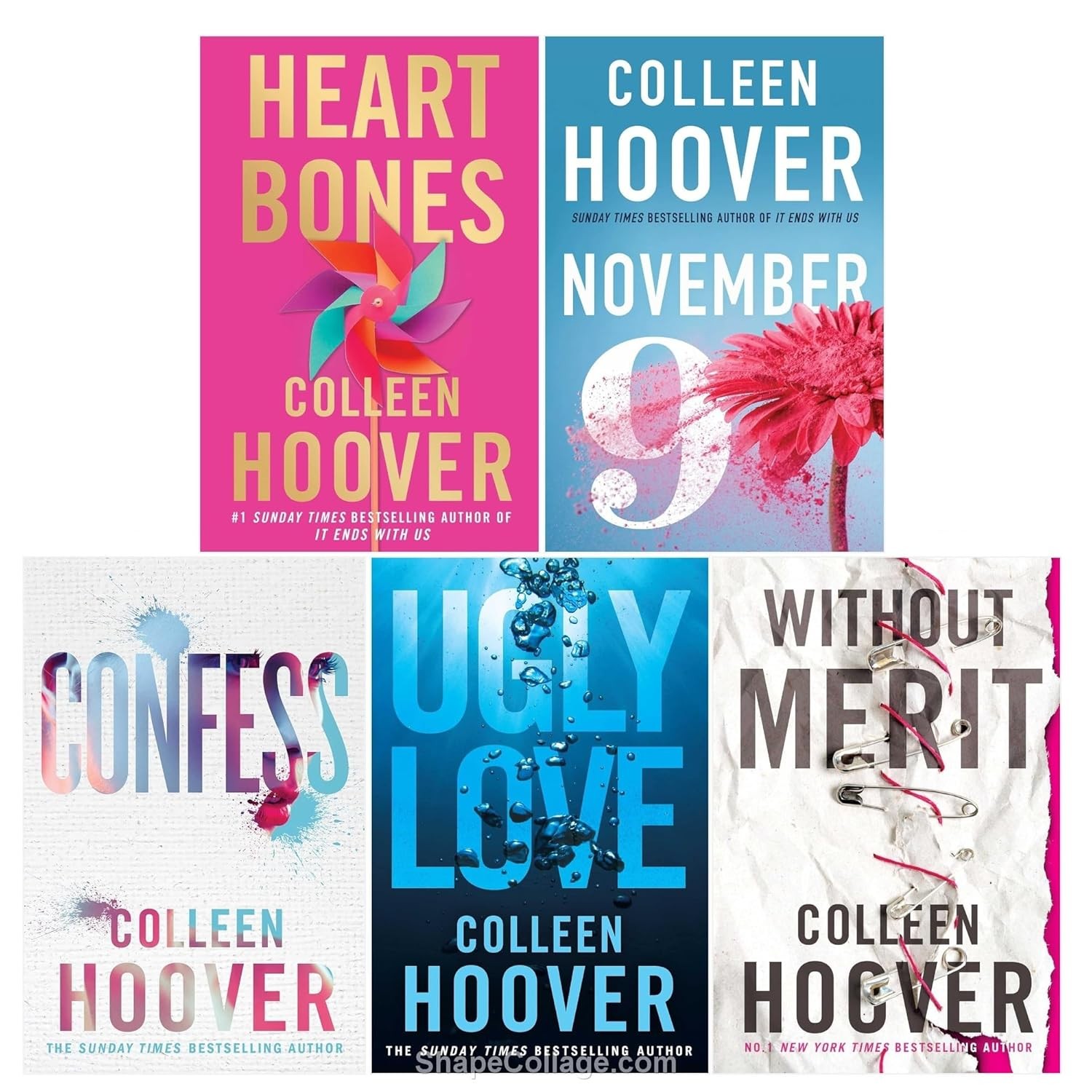 Colleen Hoover 5 Books Collection Set – Fiction – Paperback