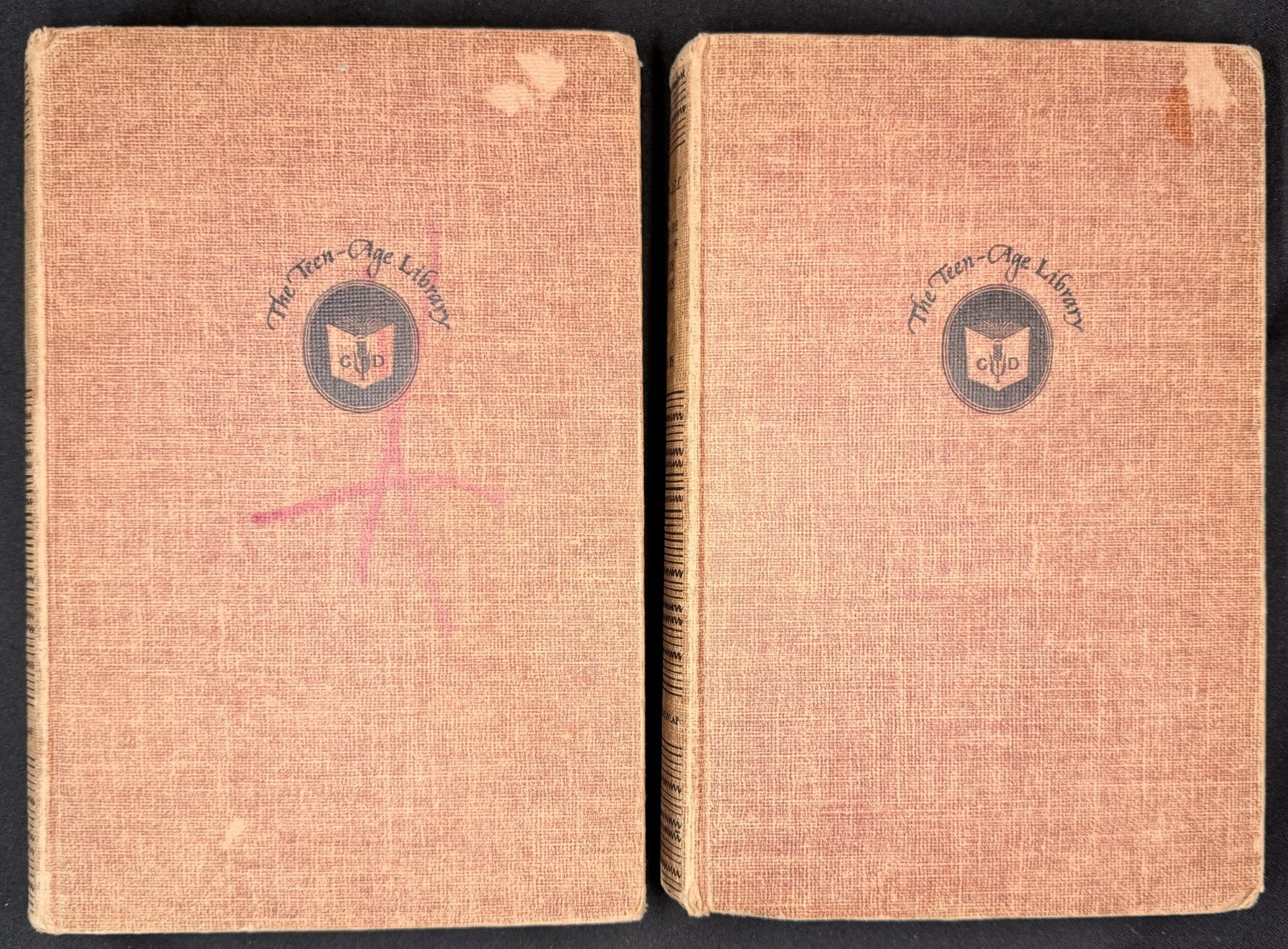 Lot of 2 Vintage Teen-Age Library: Sports & Boy Scout Stories 1948 HC 1st Eds