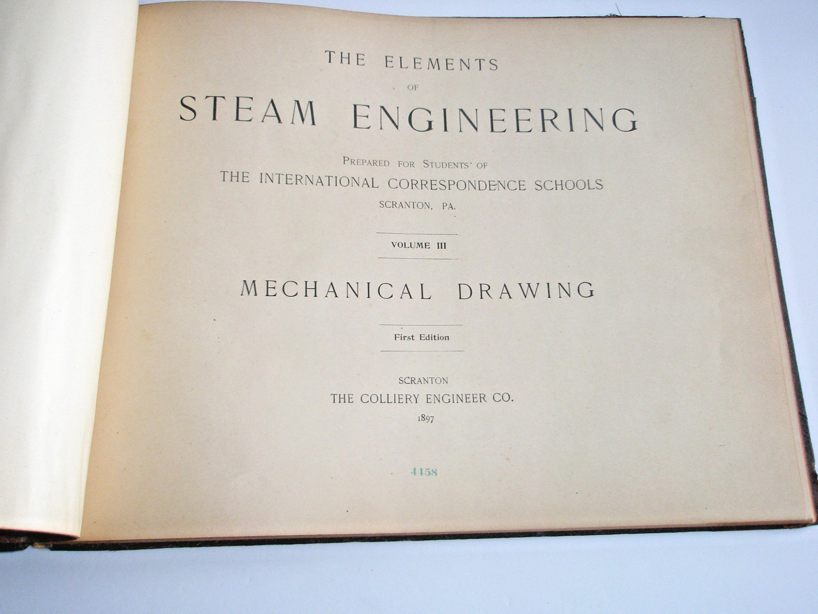 Elements of Steam Engineering Vol III 3 Mechanical Drawing 1897