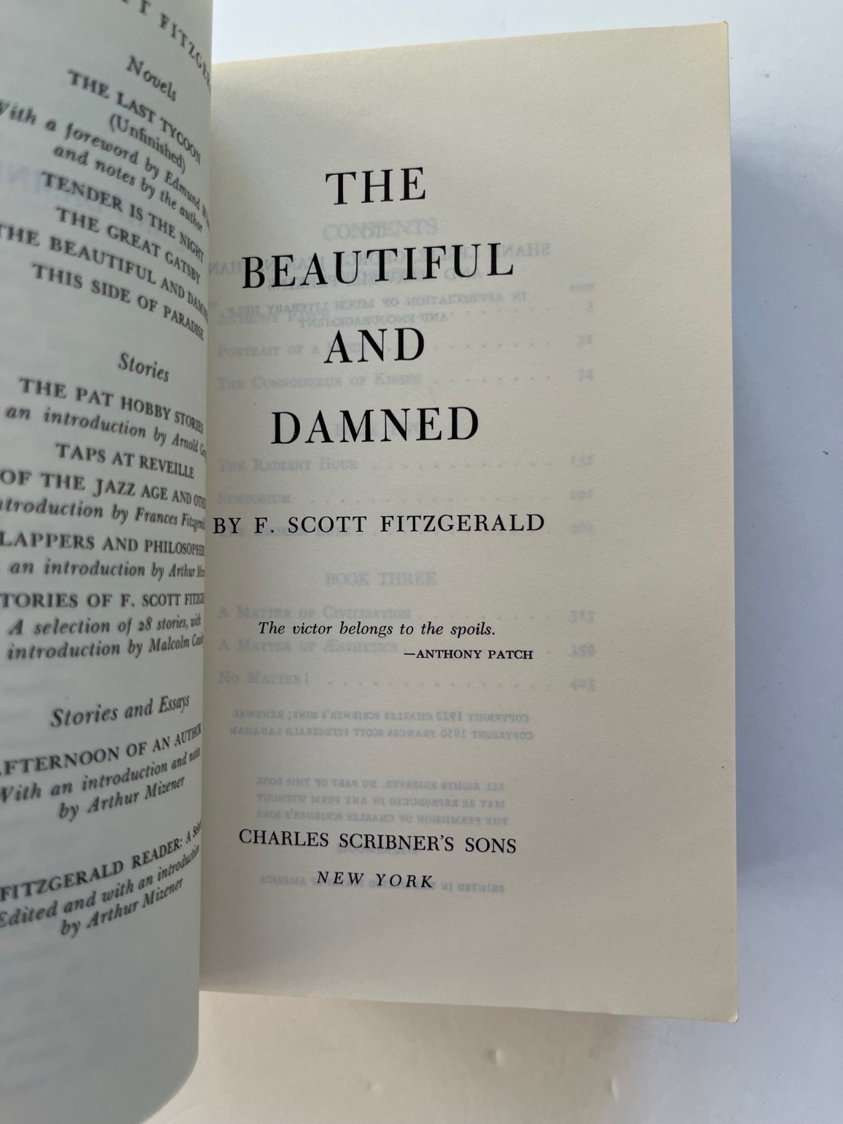 F. SCOTT FITZGERALD `~ lot of 3 Scribner ~ JAZZ AGE Tender Is The Night DAMNED