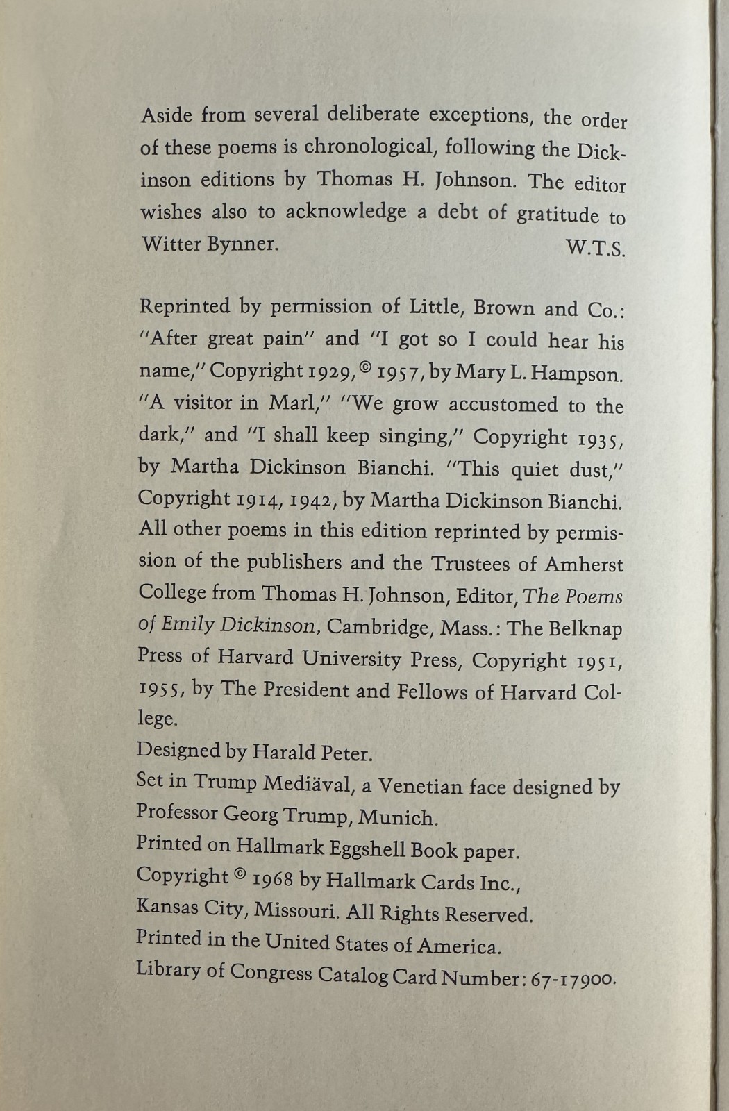 Judge Tenderly of Me: The Poems of Emily Dickinson