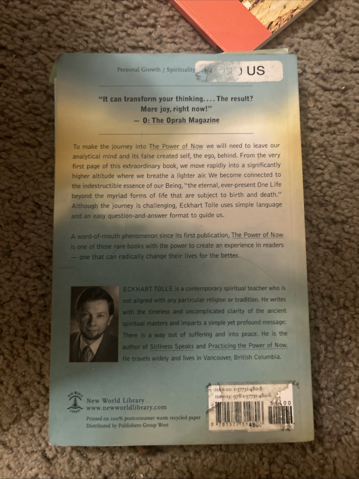 Power of Now : A Guide to Spiritual Enlightenment by Eckhart Tolle (2004, Trade