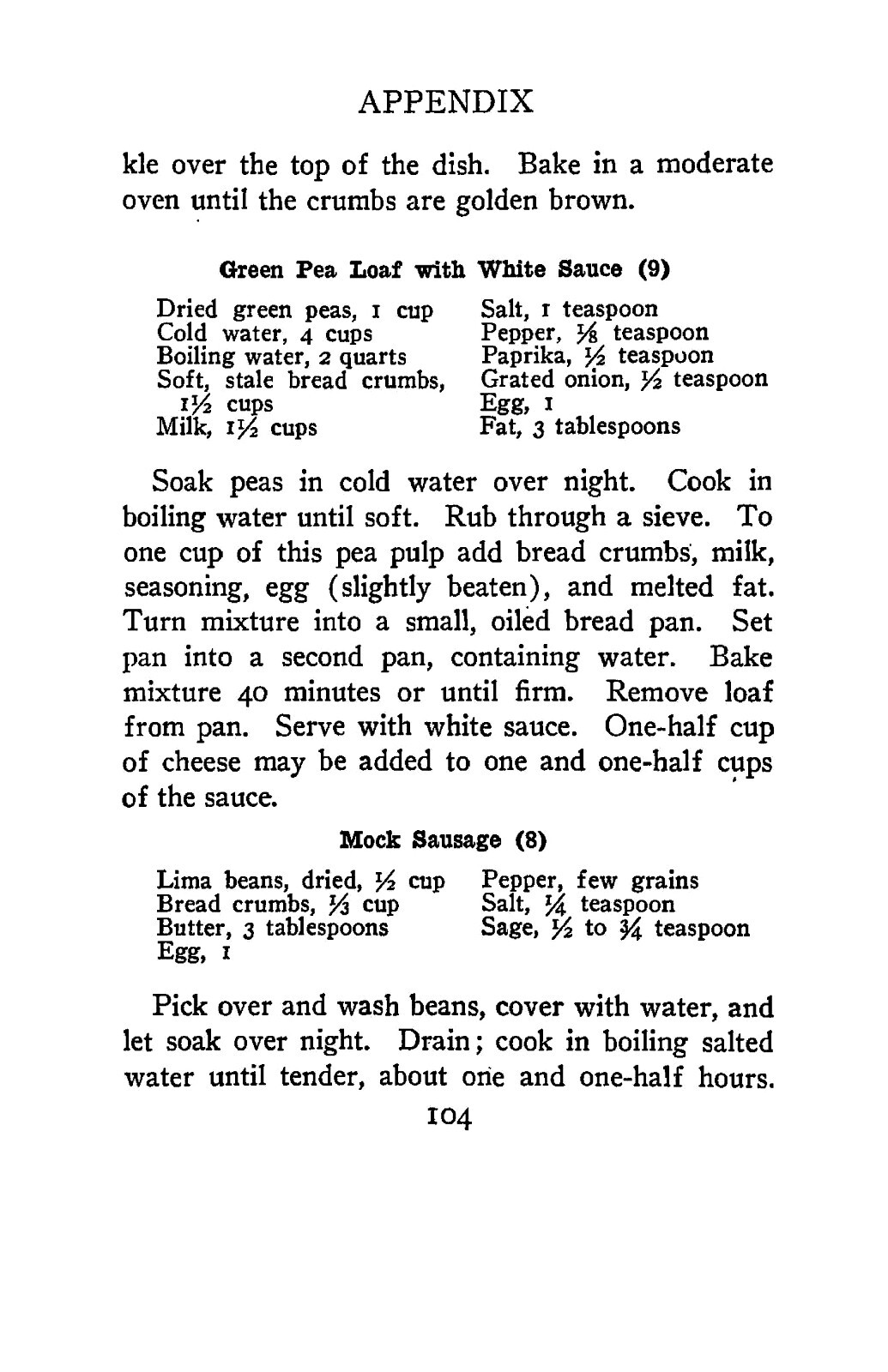 „1918“ Everyday Foods In War Time Cook Book 125 Pages