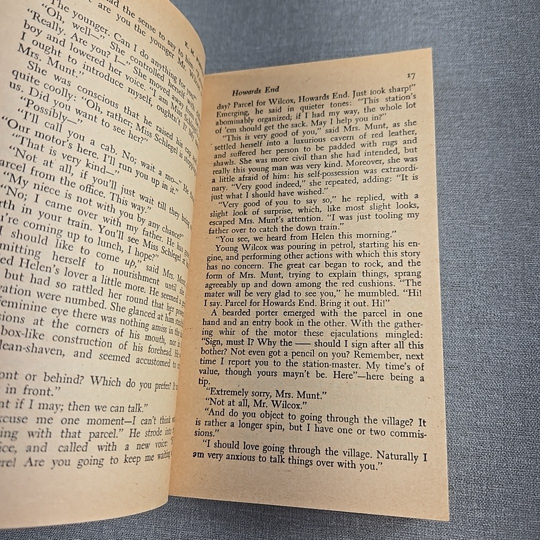 Howards End E M Forster 1921 Vintage Paperback Book