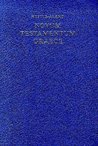 Novum Testamentum Graece – Vinyl Bound By Eberhard Nestle – ACCEPTABLE