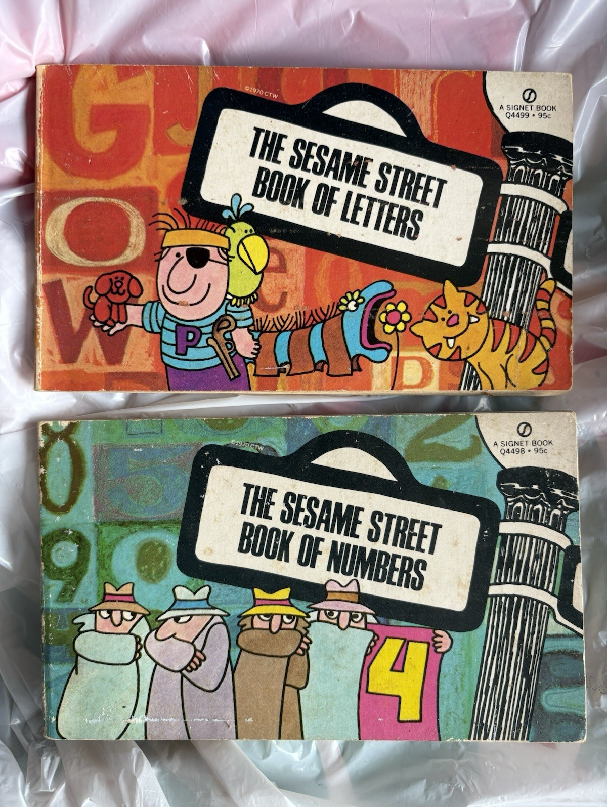 Sesame Street Book of Letters & Numbers 2-Book Set PB Illustrated 1970