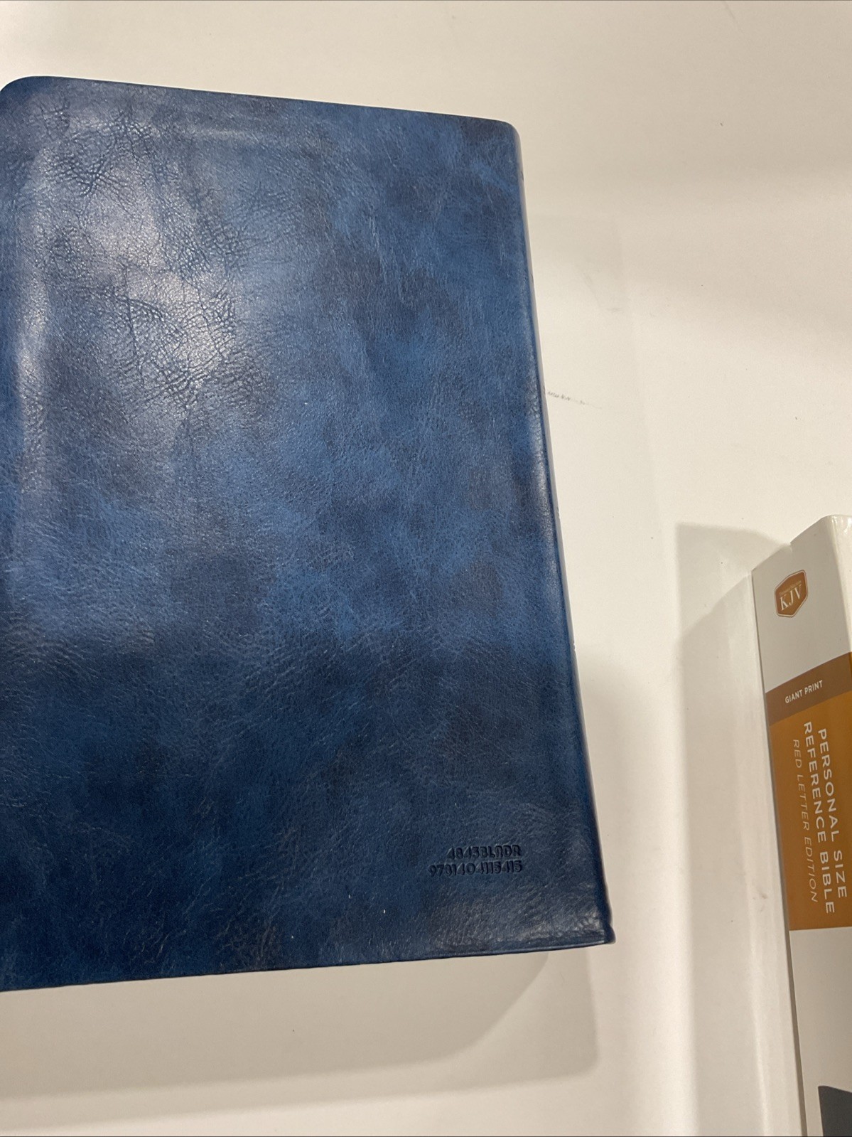 KJV Bible Leathersoft Navy Large Print Reference Concordance Nelson gift quality