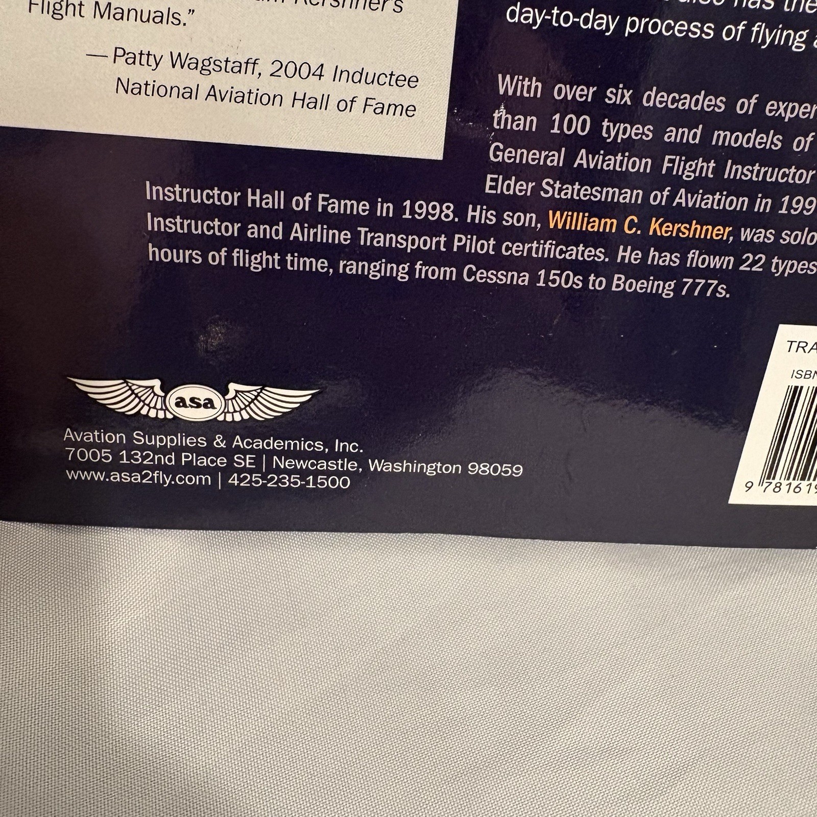 Asa Student Pilots Flight Manual 11th Kershner Private Sport Textbook Plane