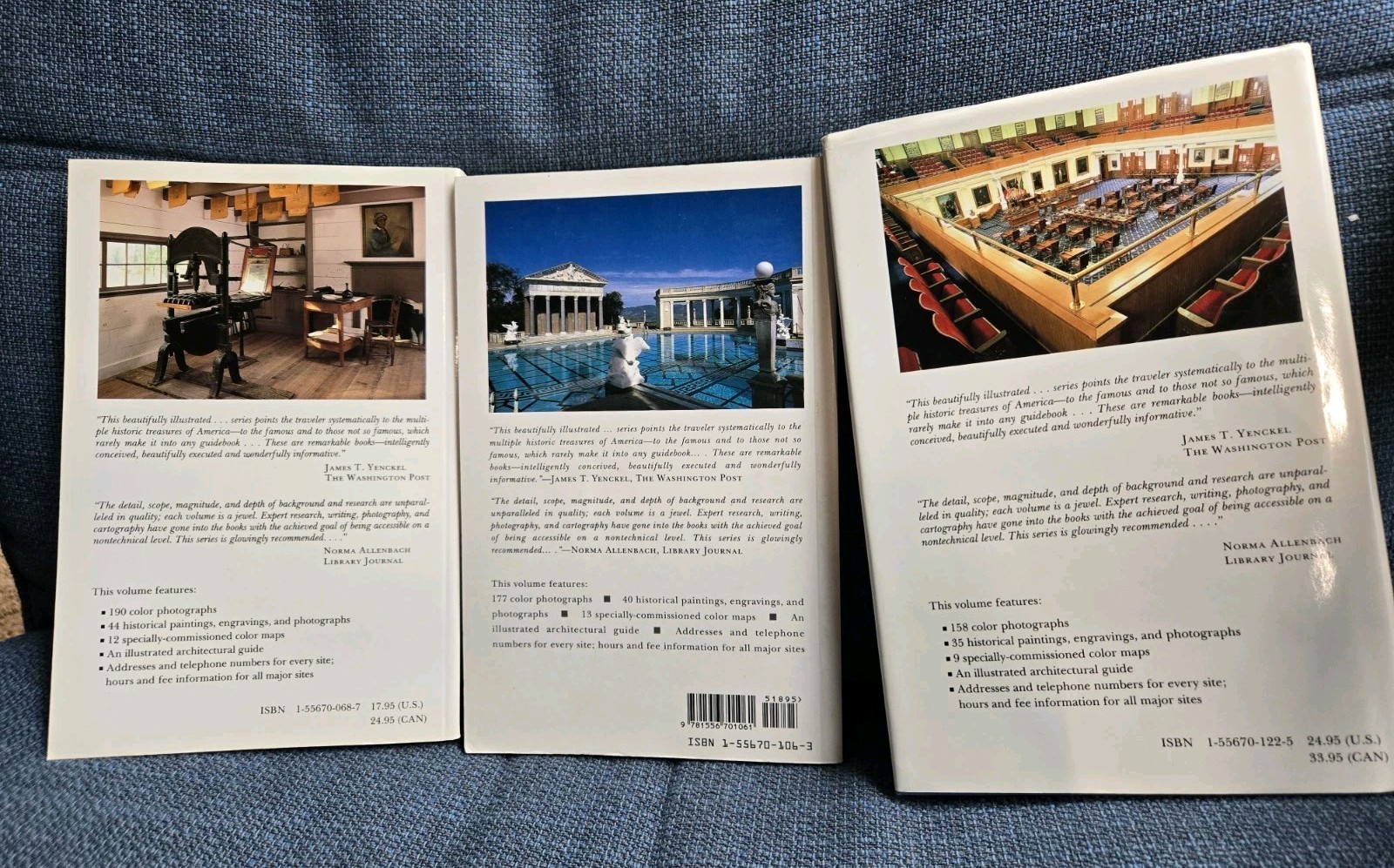 Smithsonian Guide to Historic America 3 First Edition Paperback Book Lot PB & HC
