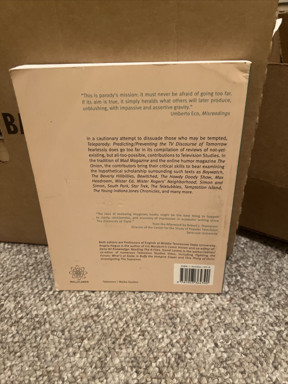 Teleparody : Predicting – Preventing the TV Discourse of Tomorrow by David Laver