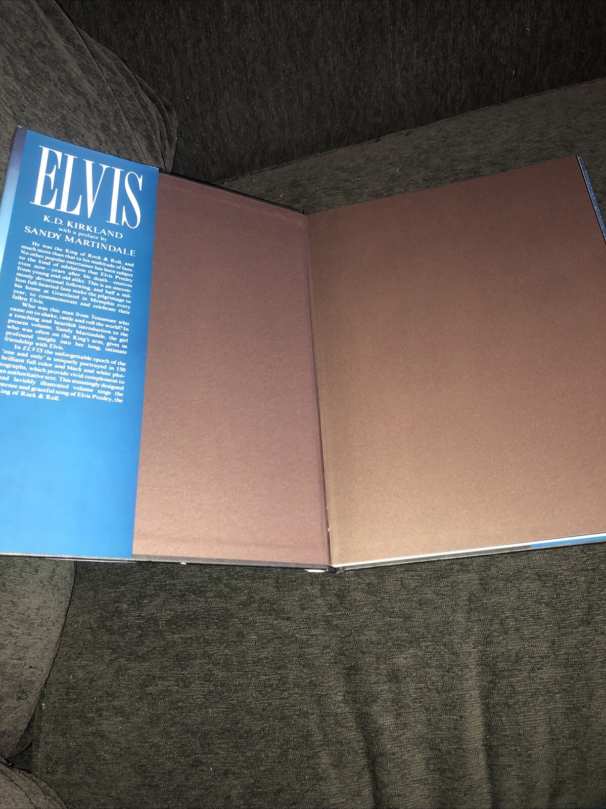 Huge 1998 Hardcover Book ELVIS, Many Photos, 9 3/8″ x 12 1/4″ x 5/8″, 112 Pages
