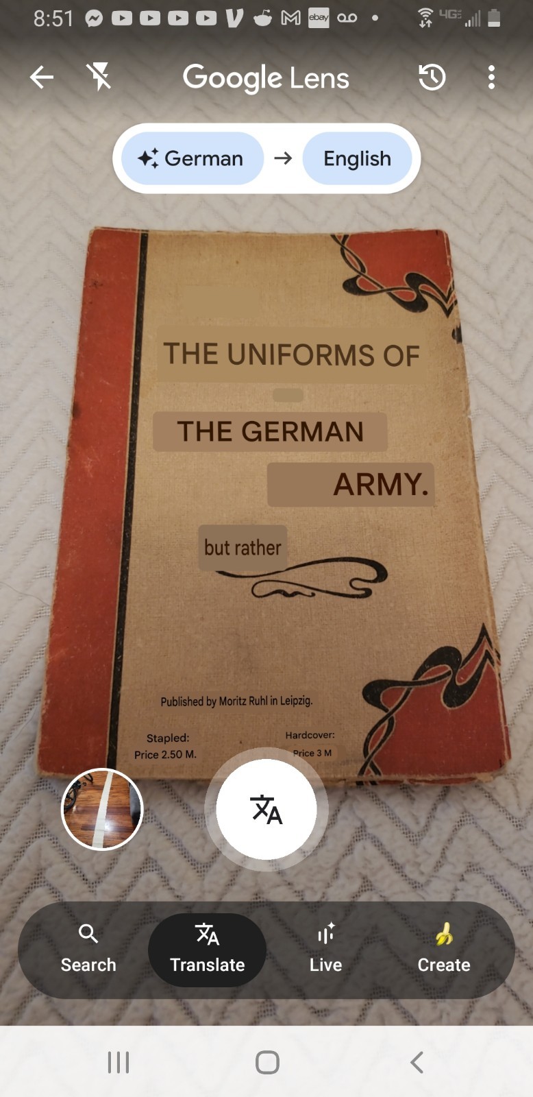 RARE 1914 Uniforms of the German Army Moritz Ruhl Leipzig Card Book WW1 Imperial