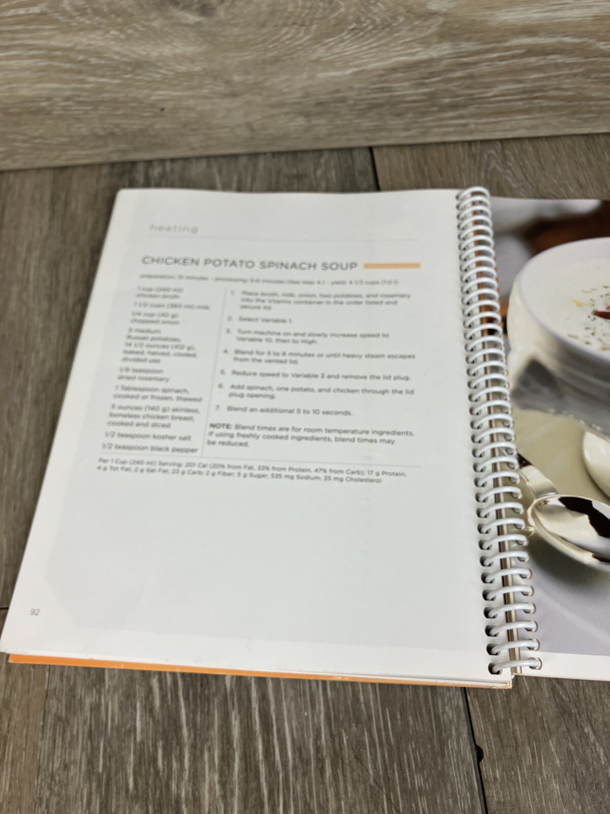 VITAMIX Getting Started Plus Blender Recipes & Manual Spiral Cookbook