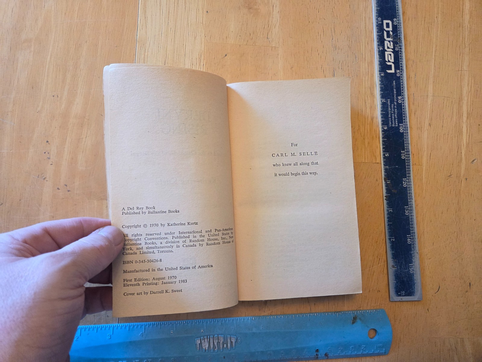 Deryni Rising by Katherine Kurtz – 1981 Del Rey Paperback