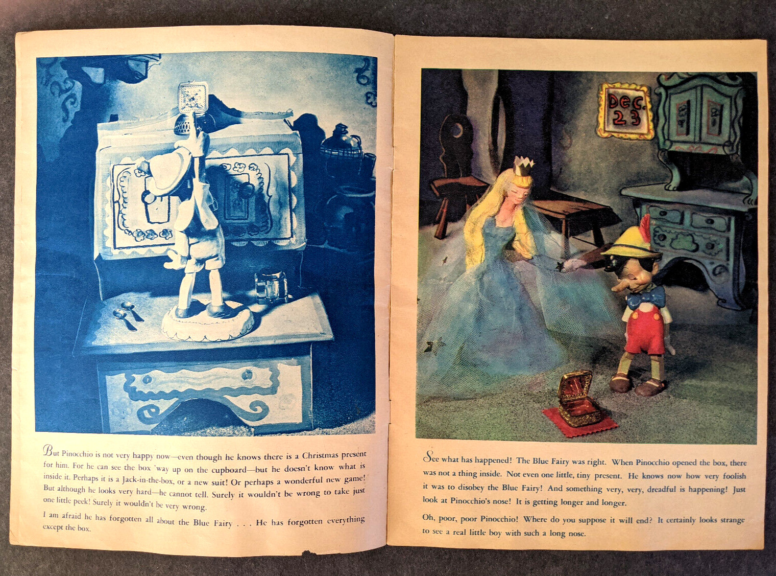 Pinocchio Pinocchio’s Christmas Party 1939 Disney Give Away Toytown Boston