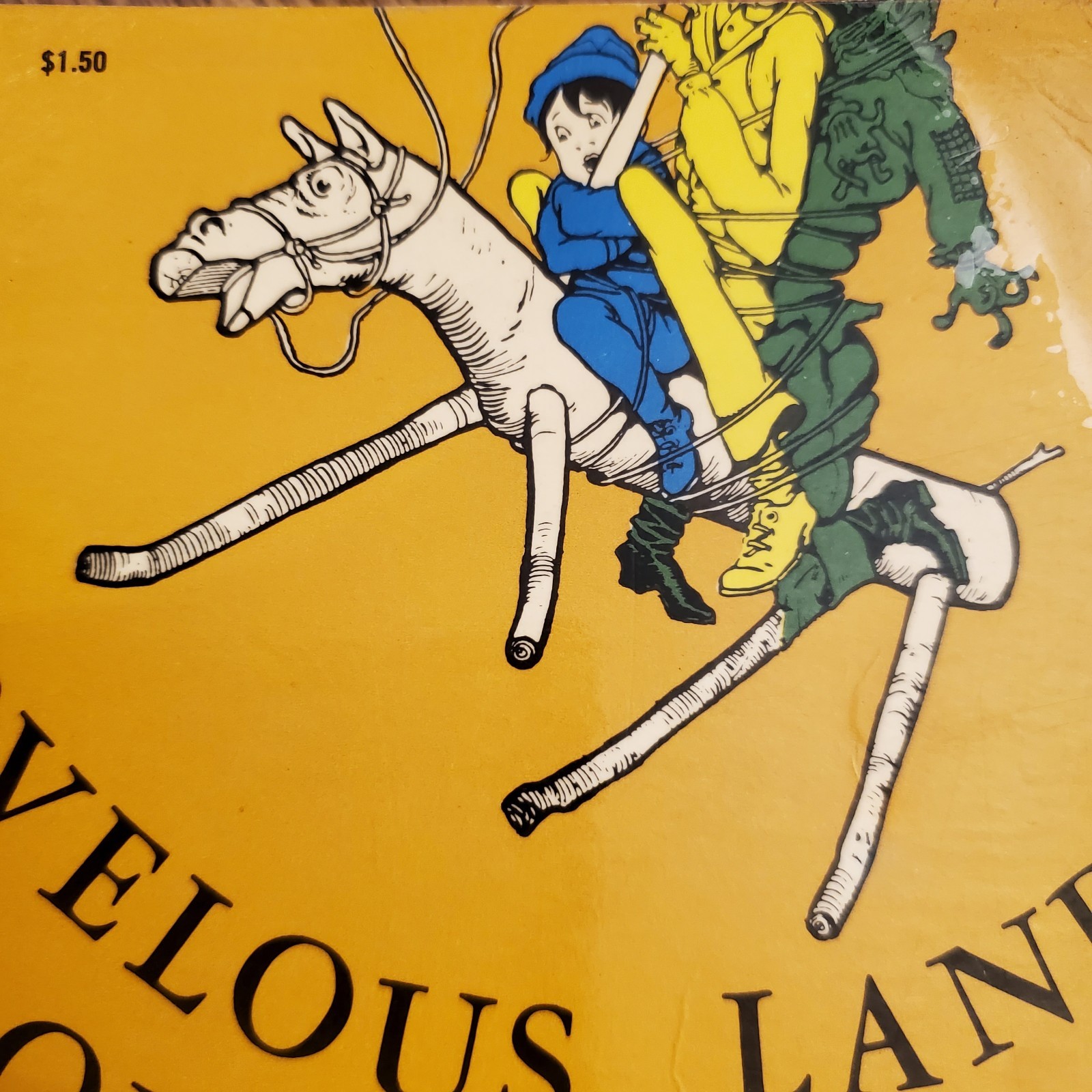 1961 Marvelous Land of Oz With 16 Color Plates! L. Frank Baum Vintage Paperback