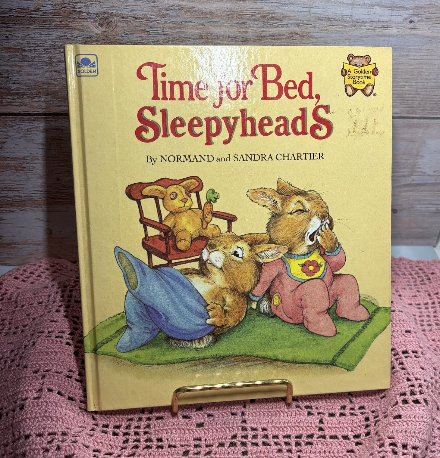 Vintage Golden Storytime Books Time for Bed, Sleepyheads HC Chartier Ages 4-8