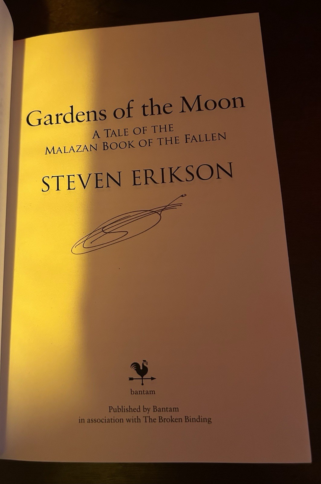 Broken Binding Malazan Books Of The Fallen 1- 6 Signed First Editions