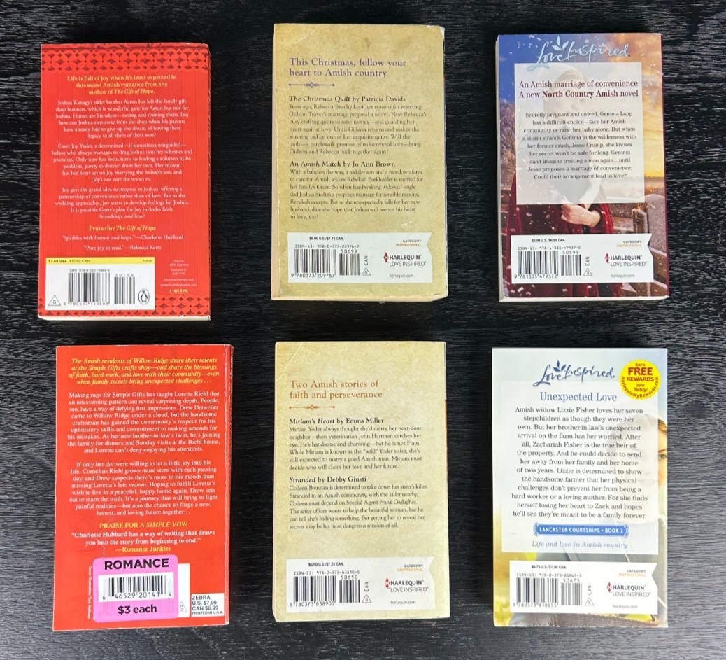 Amish Romance Lot of 6 Paperbacks by Various Authors – The Gift of Joy