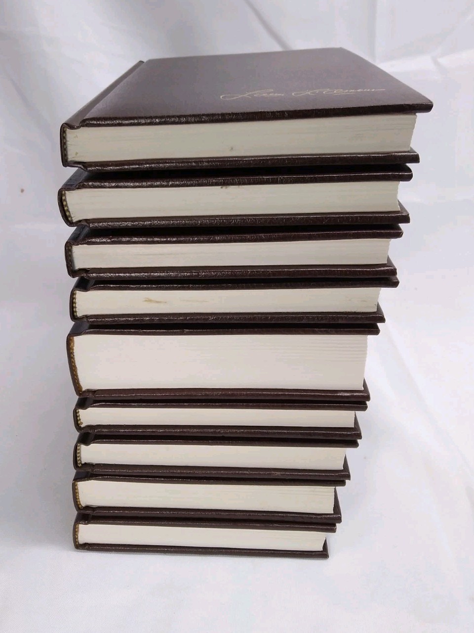 Louis L’Amour Western Adventure Lot 9 HC Leatherette Books Bantam Collection EC