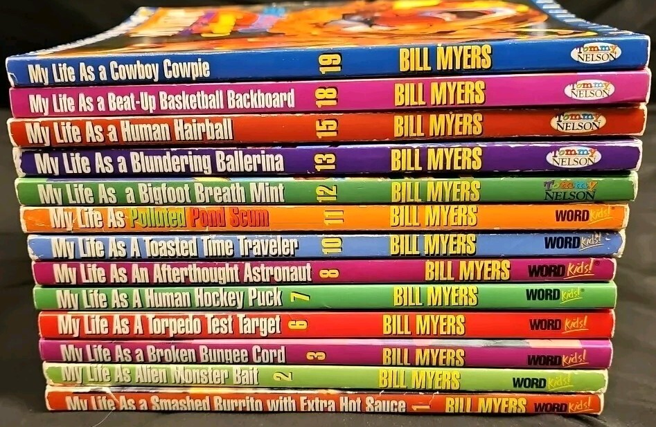My Life As -Lot of 13 books Incredible Worlds of Wally McDoogle by BILL MYERS