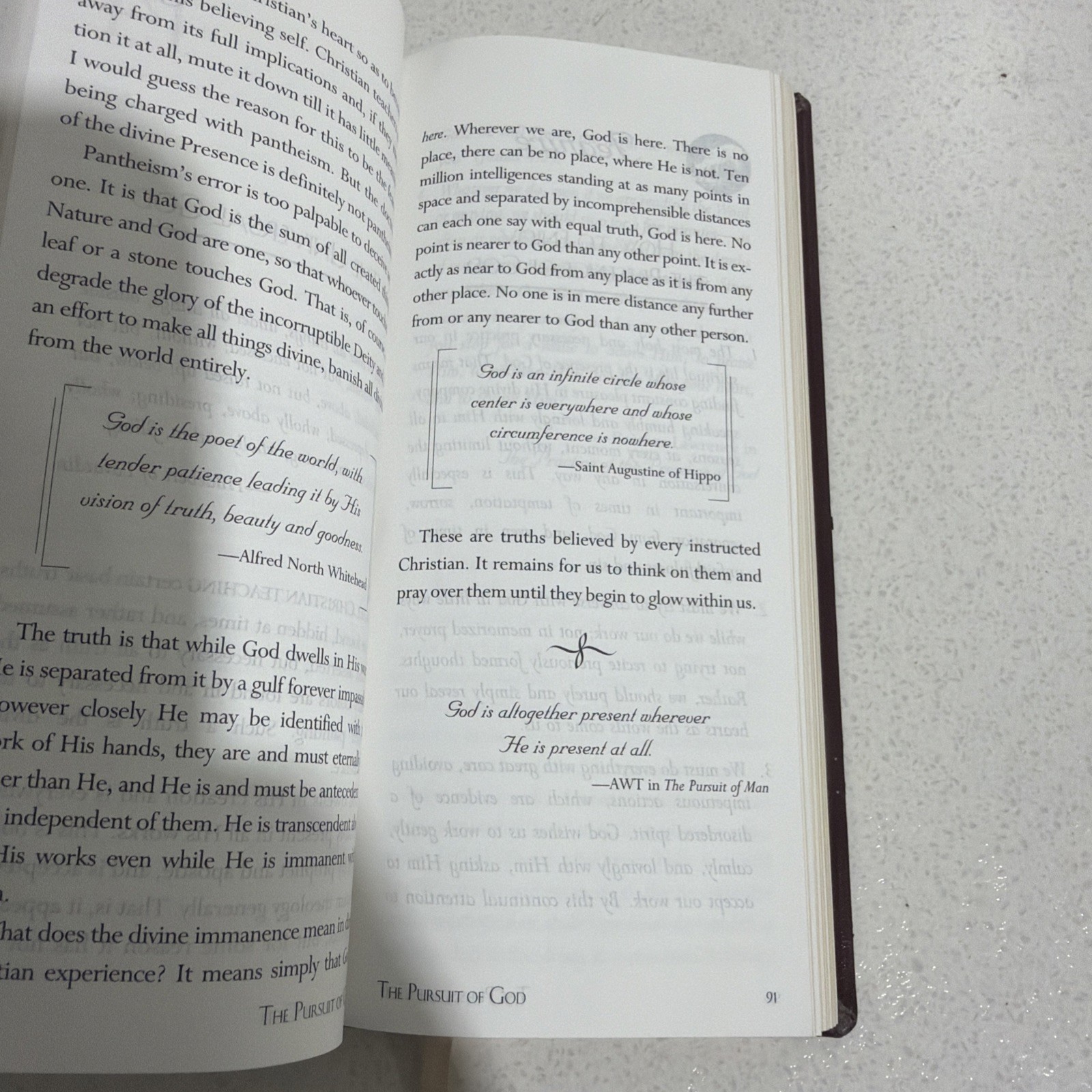 The Pursuit of God & The Pursuit of Man Devotional Readings A.W. Tozer