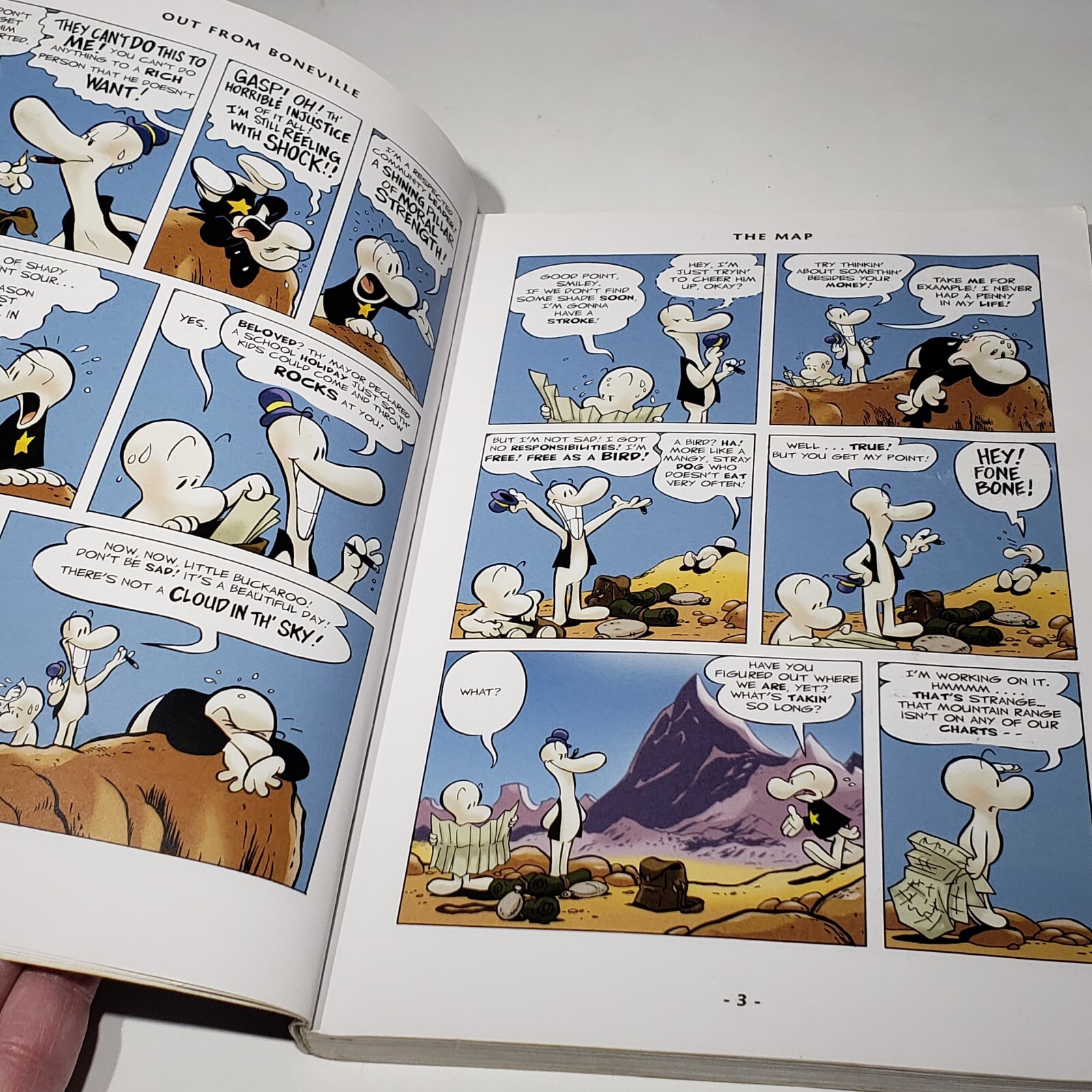 BONE Out From Boneville Comic Book Novel Volume 1 Jeff Smith 1st Scholastic Ed
