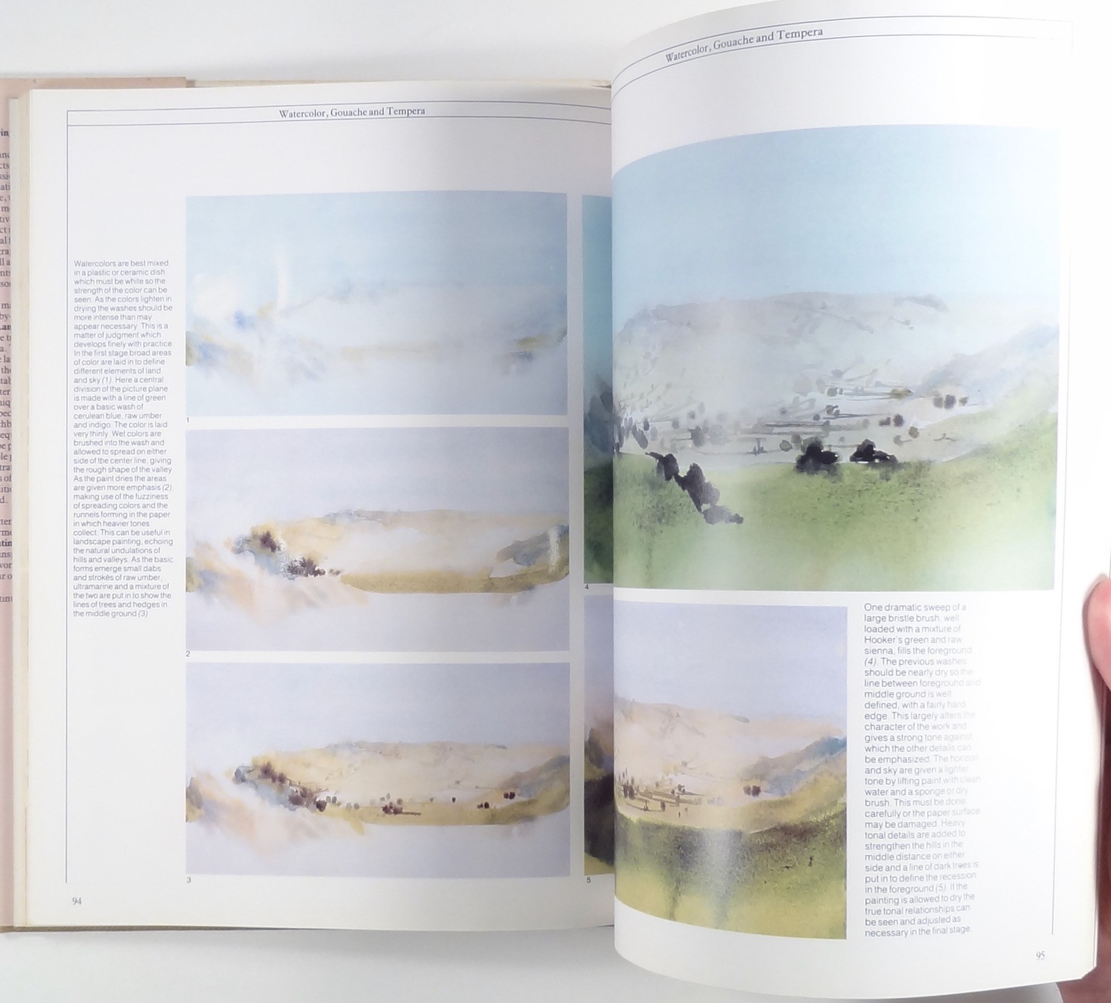1983 Bartlett DRAWING & PAINTING THE LANDSCAPE art instruction HC/DJ composition