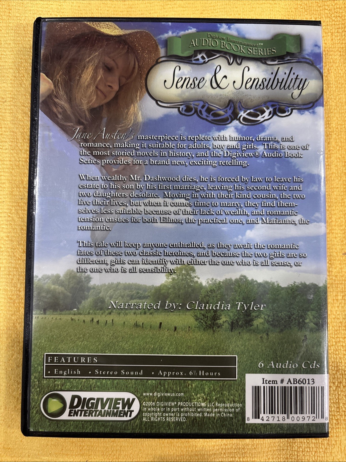 Sense and Sensibility (Audio Book CD 2006) *Buy 4 Get 10 Free*