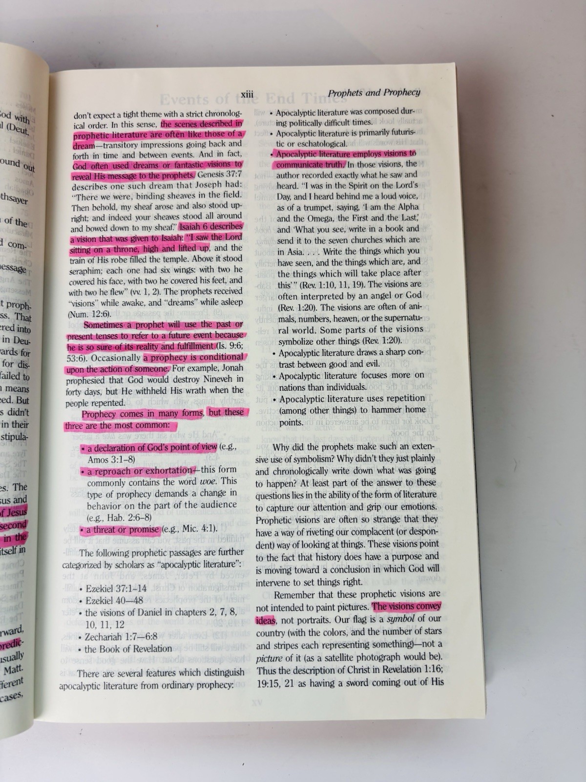 Prophecy Study Bible John Hagee NKJV 1997 Black Bonded Leather Marginalia Notes
