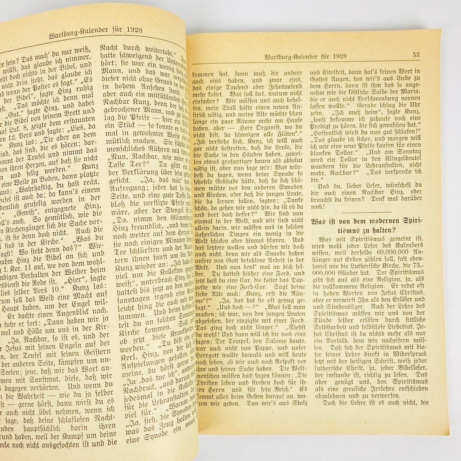 1928 Wartburg Kalender German Edition Book Seminar Dubuque Iowa Vintage