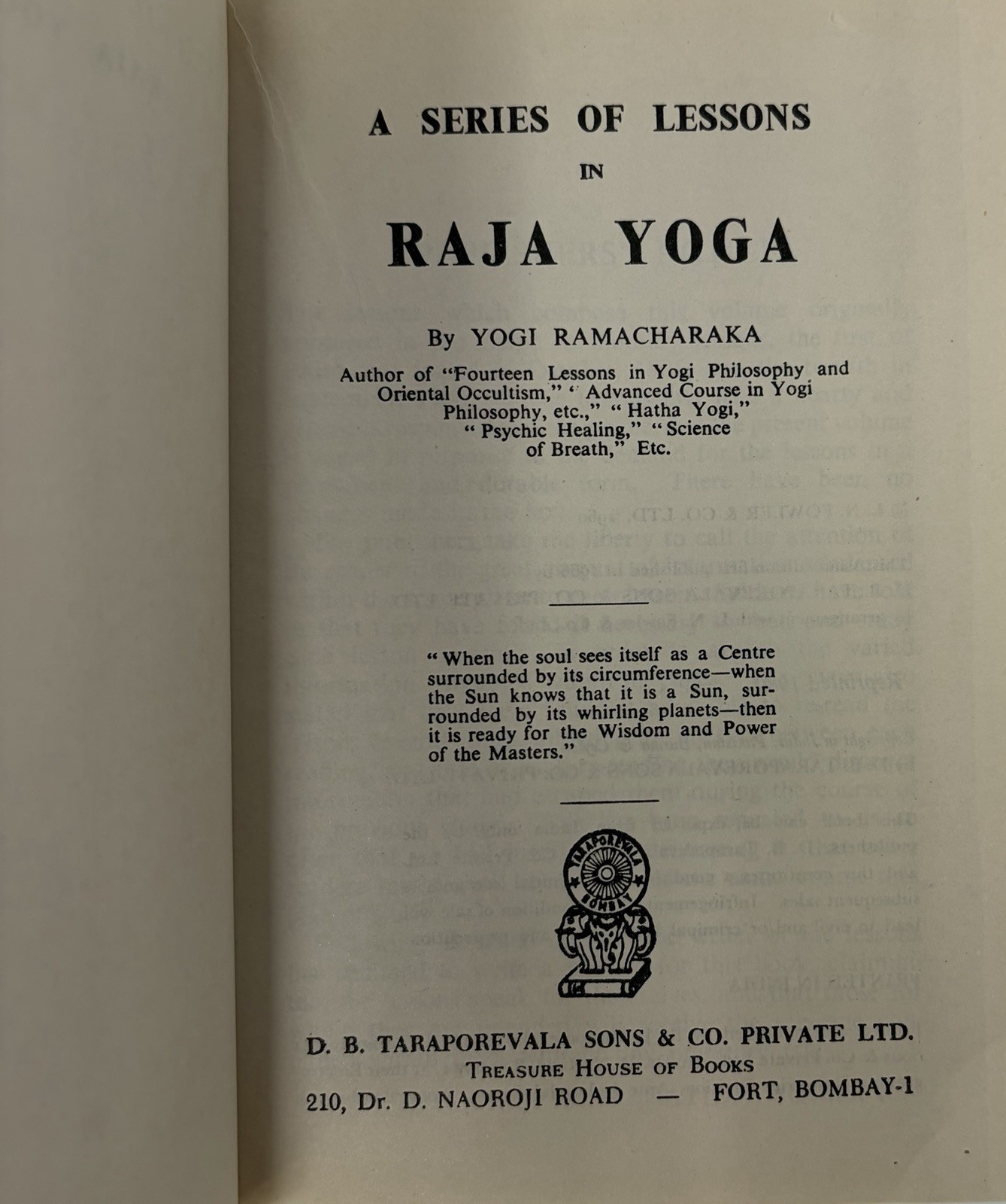 Gnani & Raja Yoga by Yogi Ramacharaka Vintage Paperback Books Wisdom Lessons