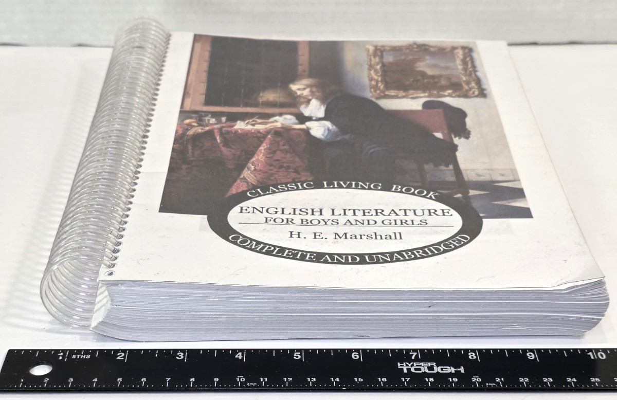 English Literature for Boys & Girls H.E. Marshall Classic Living SPIRAL BOUND