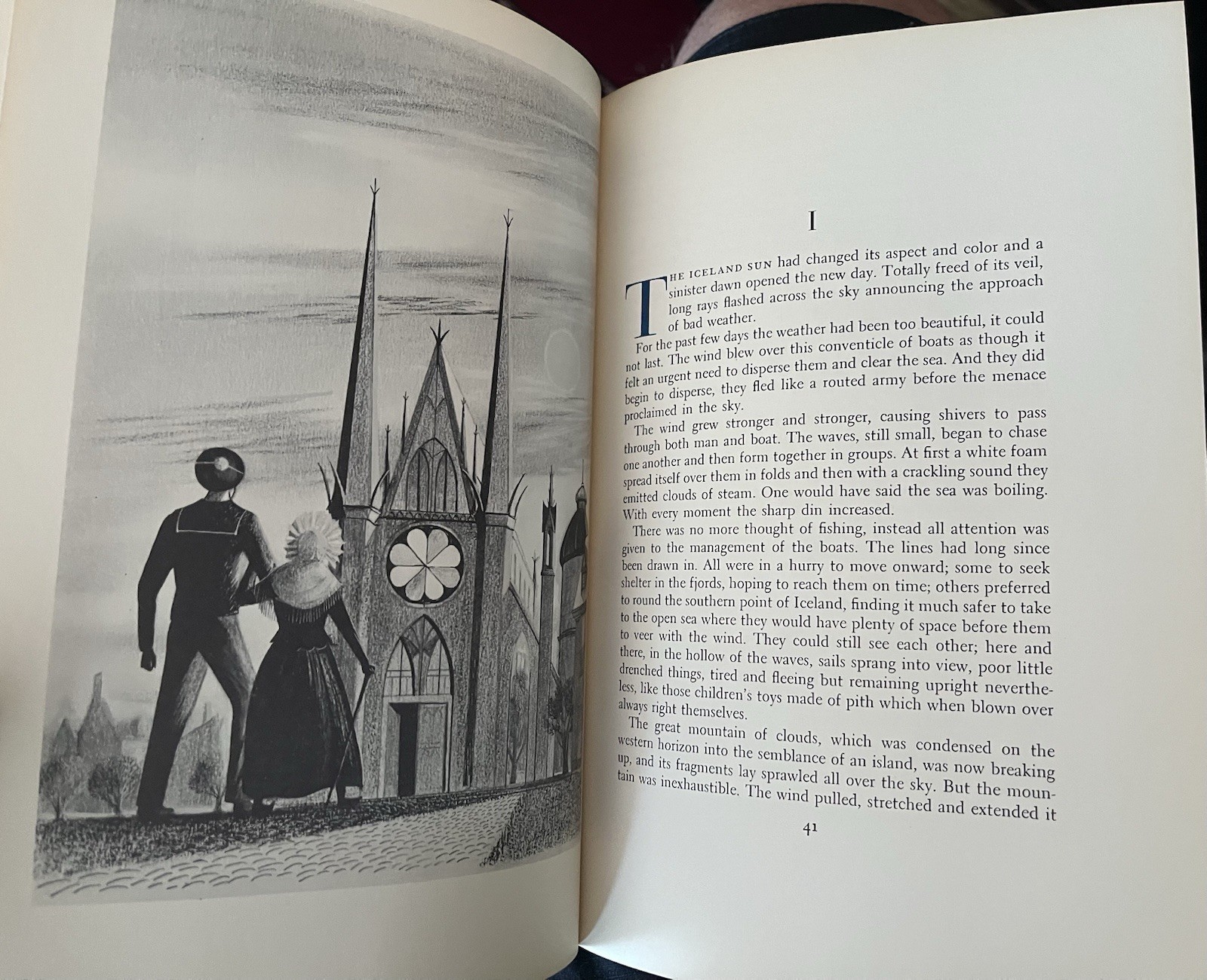 1957 An Iceland Fisherman Deluxe Icelandic Novel Private Ltd Editions Club Book
