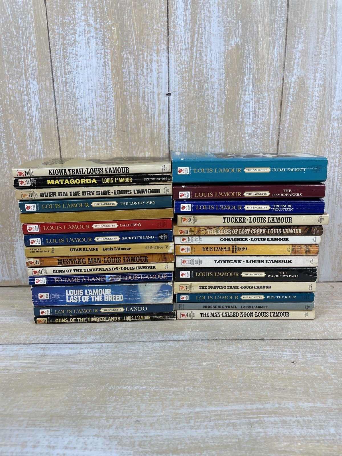 Louis Lamour Western Action Adventure Lot of 27 Paperback Books